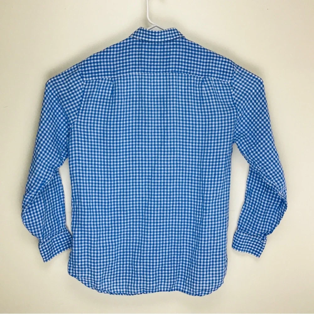 Vineyard Vines 100% linen mens long sleeve button up shirt M - Picture 8 of 8